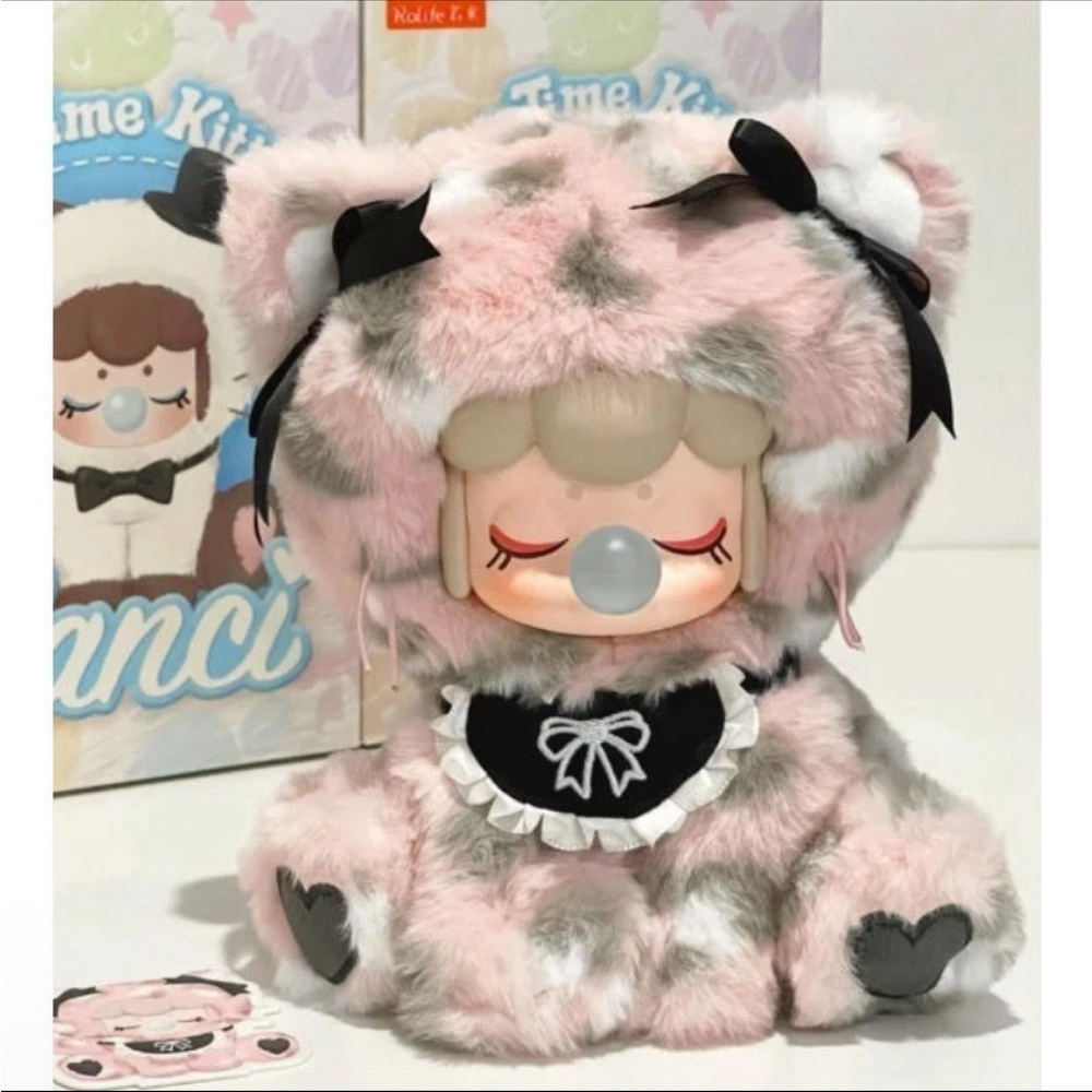 NEW✨ Rolife Nanci Tea Time Kitties Plush Series Confirmed Pink Maid Collectible